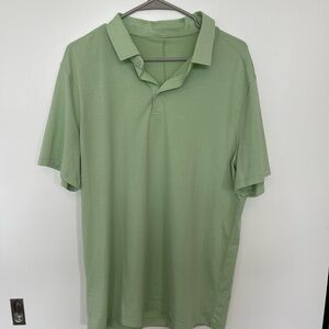 Lululemon Men's Green Polo Shirt